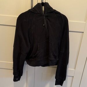 Lululemon Athletica Black Cropped Hoodie
